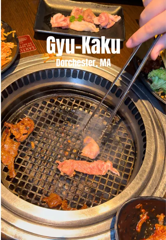 Gyu-Kaku Japanese BBQ in Miami showing restaurant, japanese bbq, meat, video by livetoeatfoodie on TikTok