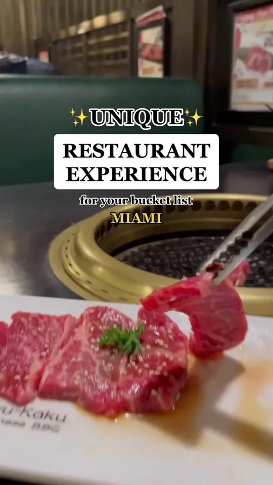 Gyu-Kaku Japanese BBQ in Miami showing visit, japanese bbq, video by pao_miami on TikTok