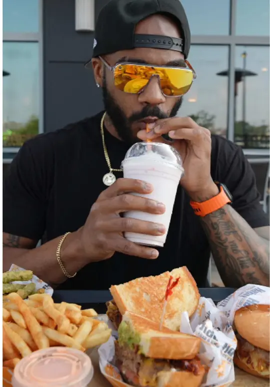 Habit Burger Grill in Westlake showing food review, burger, video by kingschratz on TikTok
