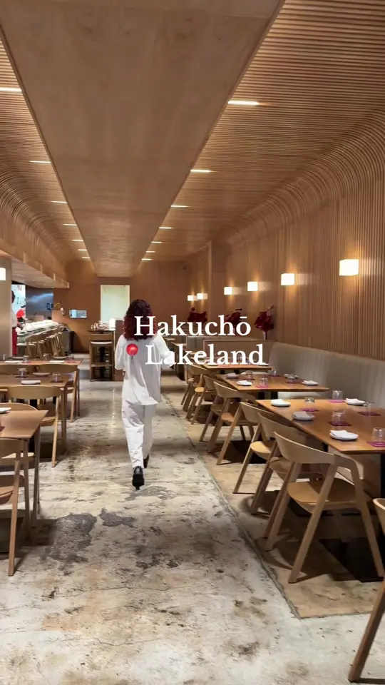 Hakuchō in Lakeland showing restaurant visit, korean fried chicken, pork dumplings, pork fried rice, fries, video by bellaness21 on TikTok