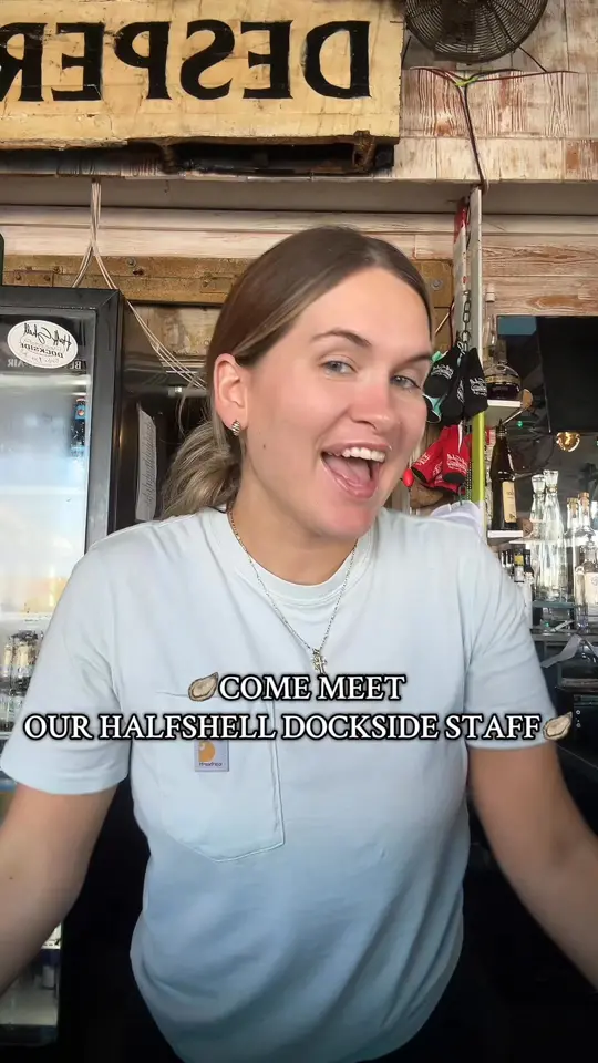 Half Shell Dockside in Apalachicola showing staff, oysters, video by Half Shell Dockside on Facebook