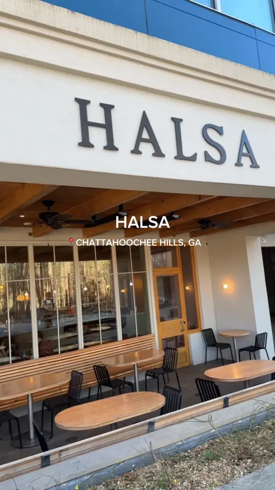 Halsa in Chattahoochee Hills showing cafe, breakfast, dinner, atmosphere, video by tr.dub on TikTok