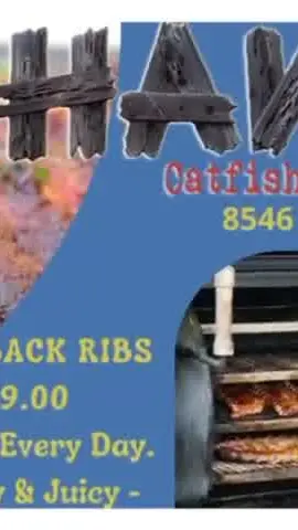 Hank's Catfish & BBQ in Tampa showing restaurant, barbecue, video by Hank's Catfish BBQ & More on Facebook