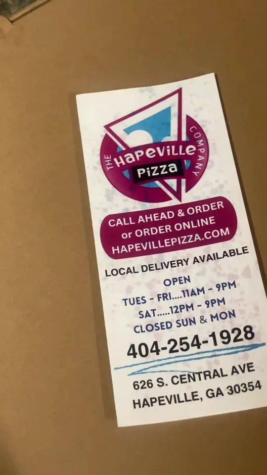 Hapeville Pizza Company in Hapeville showing pizza, jerk wings, video by stonethatbitch on TikTok