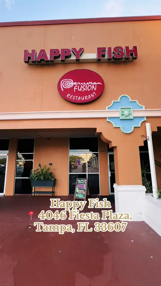 Happy Fish in Tampa showing restaurant visit, peruvian food, video by thatconnorgurl on TikTok