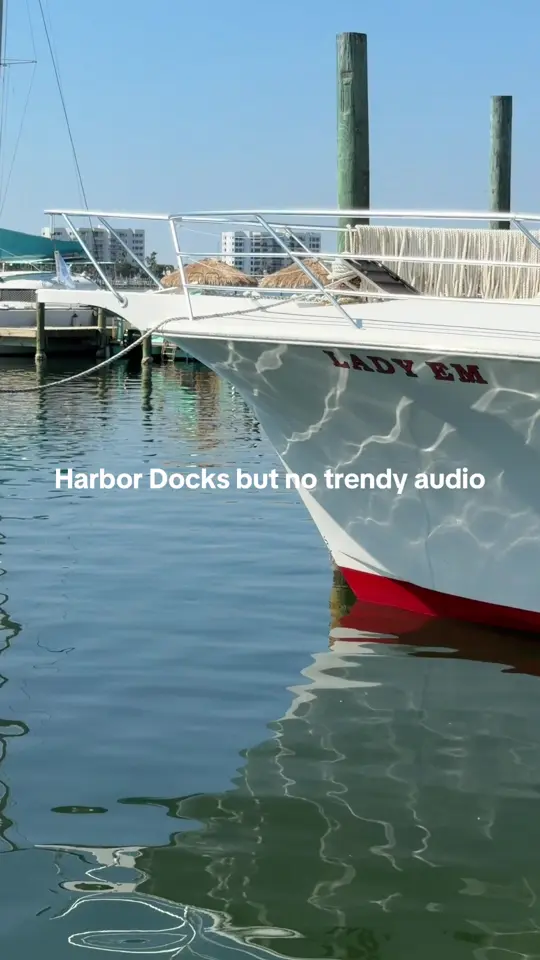 Harbor Docks in Destin showing atmosphere, background music, dock view, video by harbordocks on TikTok