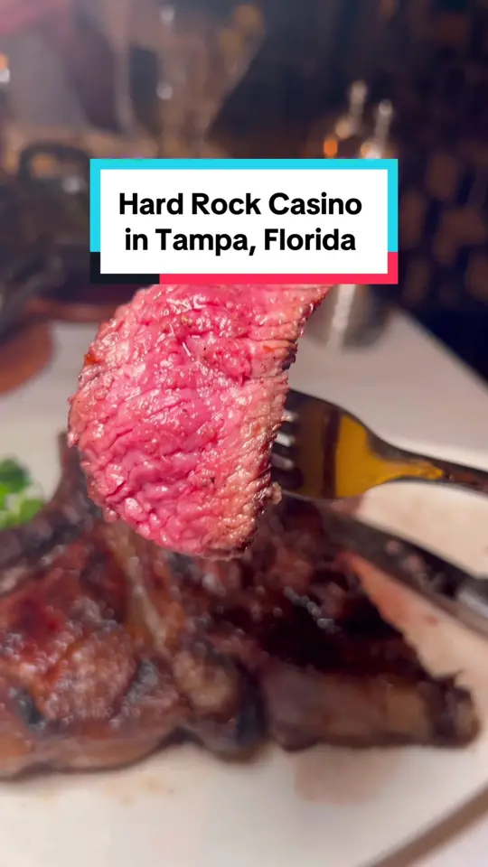 Hard Rock Cafe At Seminole Hard Rock Hotel & Casino - Tampa in Tampa showing food review, steakhouse, video by theshayspence on TikTok