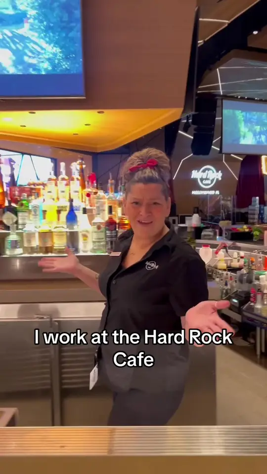 Hard Rock Cafe in Atlanta showing work life, atmosphere, video by officialhardrockcafe on TikTok