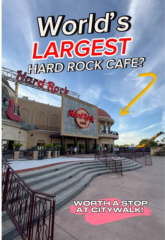 Hard Rock Cafe - Orlando in Orlando showing visit, atmosphere, decor, memorabilia, video by floridaandbeyond14 on TikTok