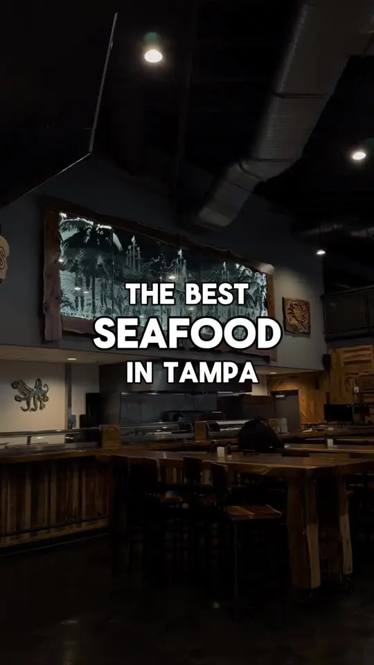  in Florida showing food review, cuban egg rolls, fish and chips, seafood risotto, oysters, braised pork shank, steamed crab pot, sushi, video by eatlocalflorida on TikTok