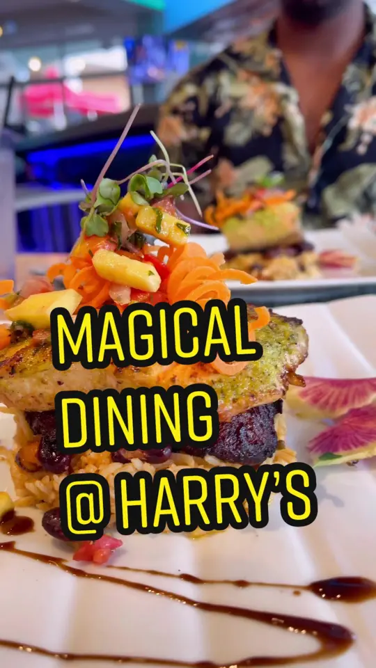 Harry's Pool Side Bar & Grill in Orlando showing live music, steel drum performance, video by briantreks on TikTok
