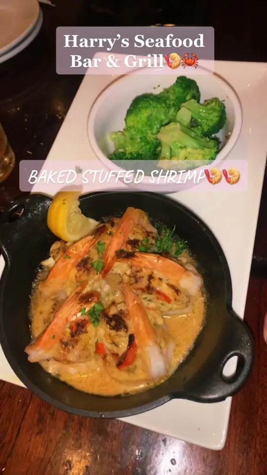 Harry's Seafood Bar & Grille - Ocala in Ocala showing restaurant visit, family dinner, fresh market pasta, shrimp scampi, shrimp and scallops, video by killinmiasoftly on TikTok
