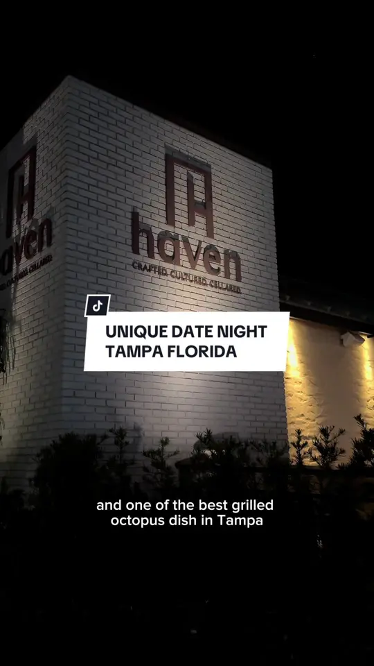 Haven Tampa in Florida showing restaurant, small plates, steak, date night, sharing dishes, video by innythefoodie on TikTok