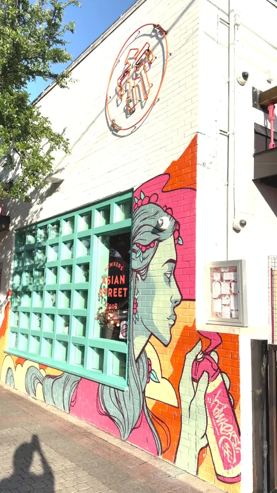 Hawkers Asian Street Food in Atlanta showing asian street food, hawkers asian street food, video by ubematchagalaxy on TikTok