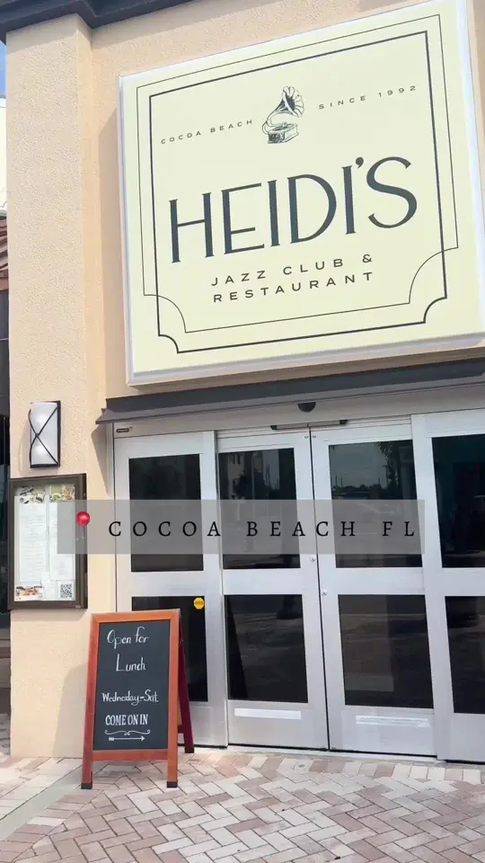 Heidi's Jazz Club & Restaurant in Cocoa Beach showing live music, brunch, video by passportfoodiee on TikTok