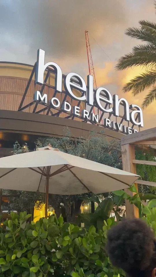 Helena Modern Riviera in Orlando showing cocktails, margs, food, video by lilbbychi on TikTok