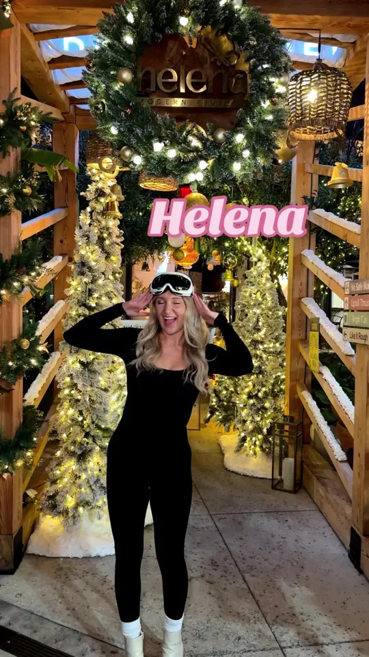 Helena Modern Riviera in Orlando showing visit, aprés ski social club menu, video by samanthalongton on TikTok