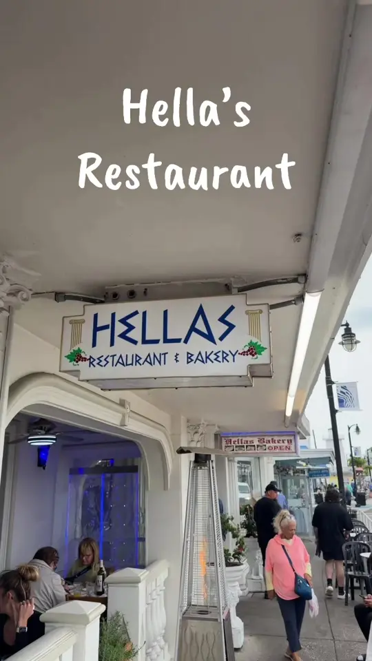Hellas Restaurant & Bakery in Tarpon Springs showing greek food, hellas restaurant, video by notsowildhogs on TikTok