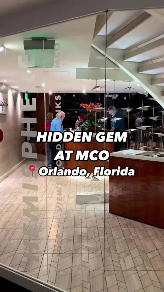 Hemisphere Restaurant in Orlando showing review, atmosphere, venue, video by orlandoweekly on TikTok