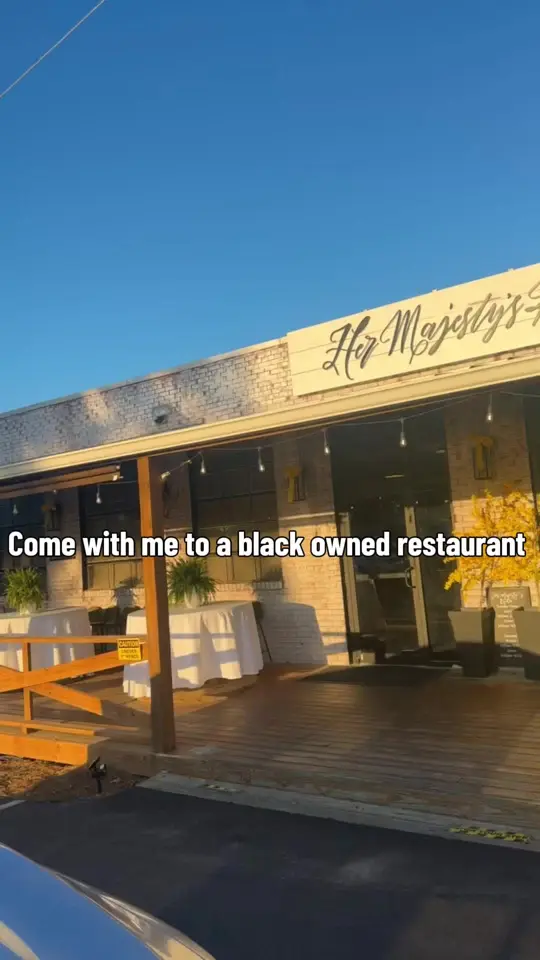 Her Majesty's Kitchen in Forsyth showing black owned restaurant, visit, video by kenyatta20 on TikTok