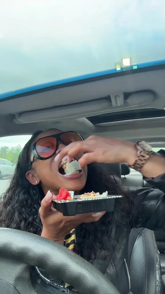 Hibachi Express in Casselberry showing food, teriyaki chicken, shrimp sushi, video by santanakeish on TikTok