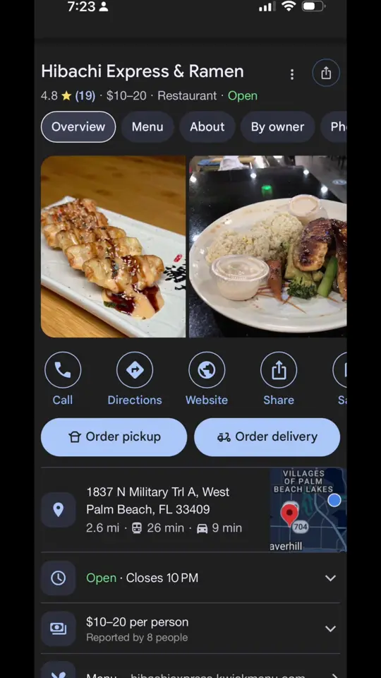 Hibachi Express & Ramen in West Palm Beach showing hibachi, ramen, video by jermane561 on TikTok