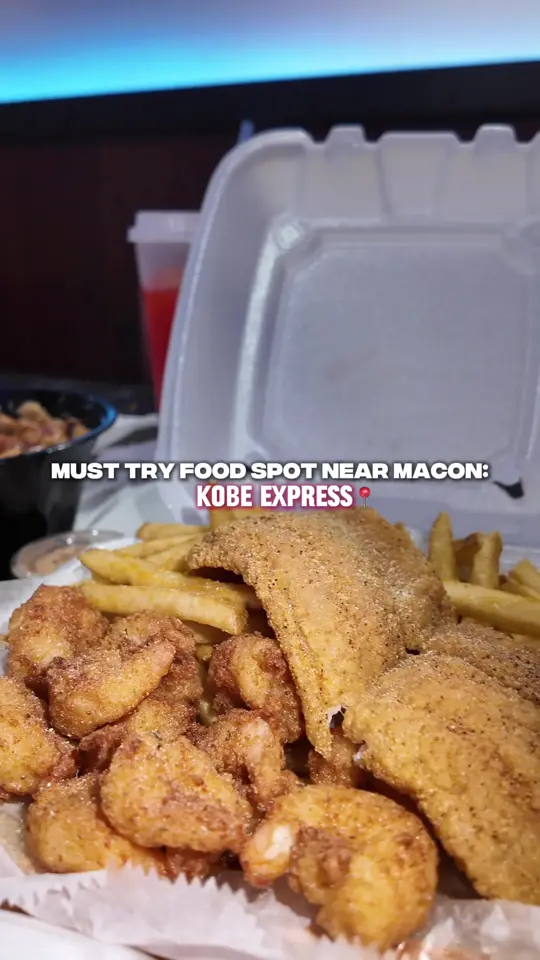 Hibachi Express in Warner Robins showing shrimp, good eats, video by annaasimonee on TikTok
