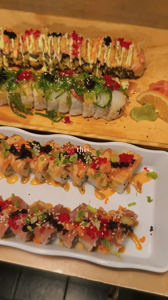 Hideko Sushi & Thai in Palmetto showing restaurant, sushi, thai food, video by hidekosushithai on TikTok