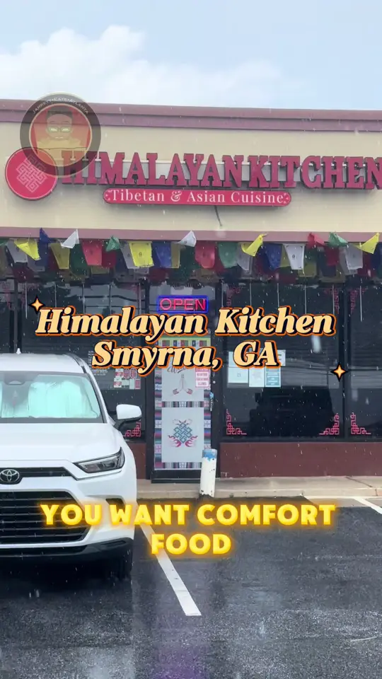 Himalayan Kitchen in Smyrna showing food, dumplings, noodles, shabackey, video by jarrettisnotimpressed on TikTok