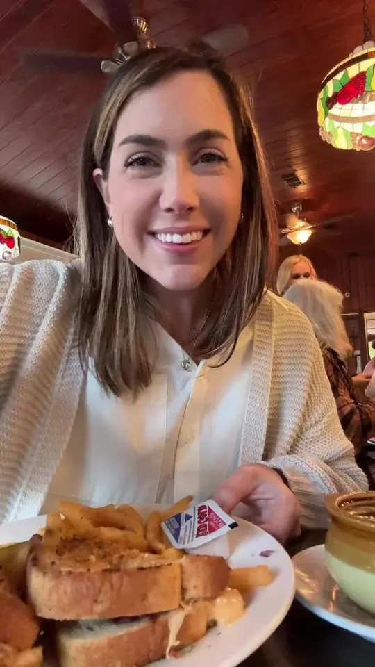Hofbrauhaus Restaurant in Helen showing food, reuben, video by jennaheats on TikTok