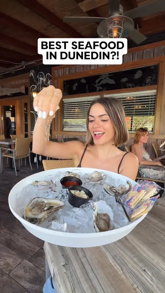  in Florida showing seafood, oysters, fish and chips, video by Food By Tiana on Facebook