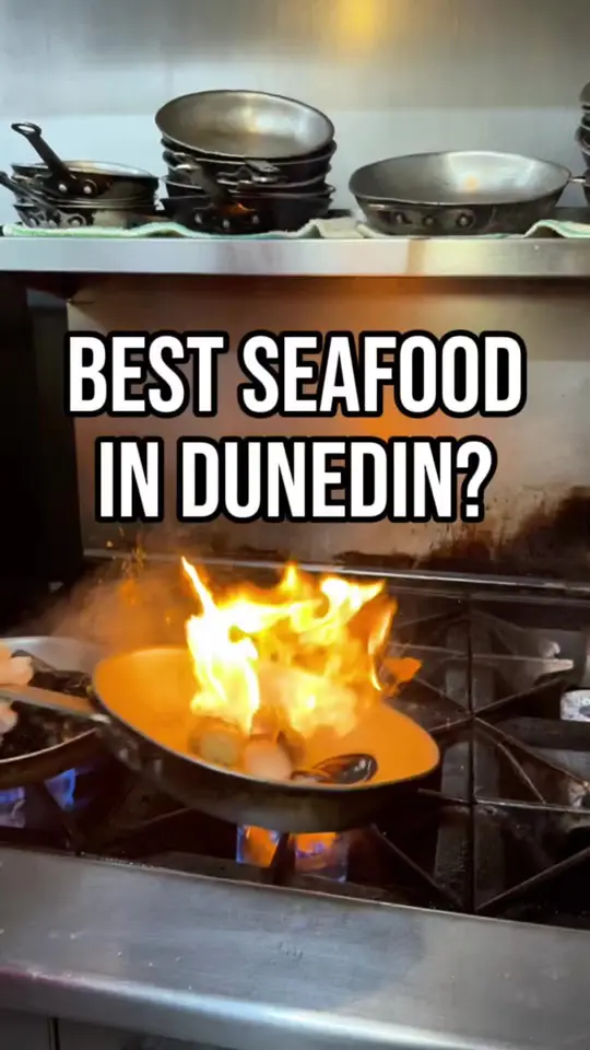  in Florida showing restaurant, seafood, whole fried snapper, p.e.i. mussels, oyster po’ boy, blackened grouper sandwich, video by eatlocalflorida on TikTok
