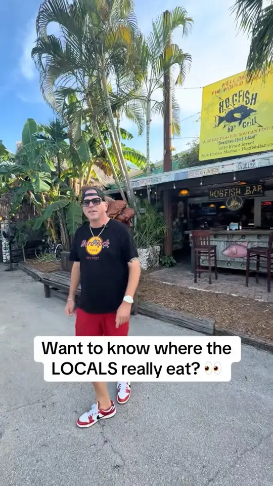 Hogfish Bar & Grill in Stock Island showing review, visit, atmosphere, live music, video by Key West Shawn on Facebook