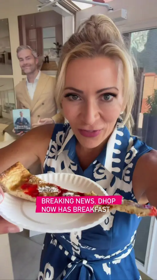 Hogwash in Fort Myers showing food, breakfast pizza, bacon egg and cheese, sausage and cheese, strawberry french toast slice, video by floridanewschick on TikTok