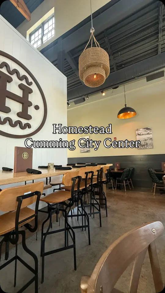 Homestead in Cumming showing review, weekend brunch, video by Whitney Wilson on Facebook