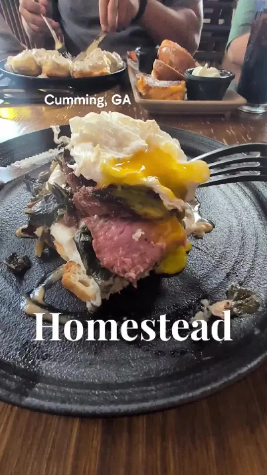 Homestead in Cumming showing food, drinks, visit, video by steph.the.food.cr on TikTok