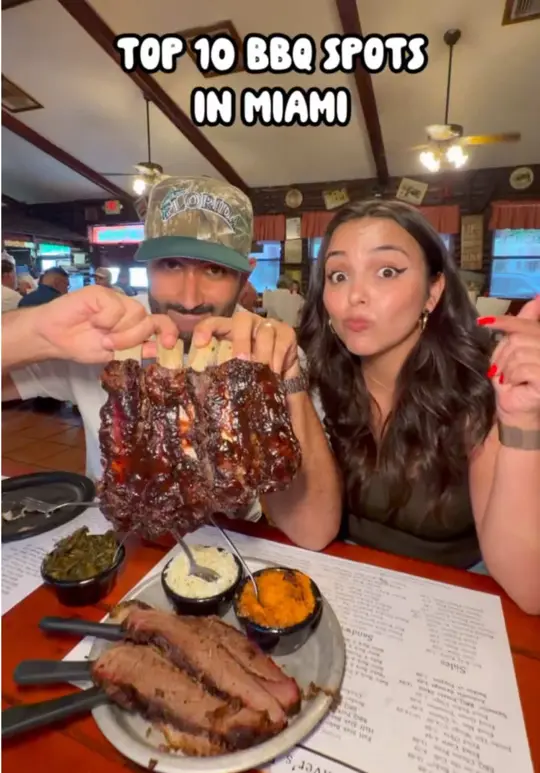 Hometown Barbecue in Miami showing review, best bbq spots in miami, video by mr.eats305 on TikTok