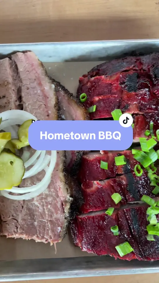 Hometown Barbecue in Miami showing visit, restaurant, video by wherejuliaeats on TikTok
