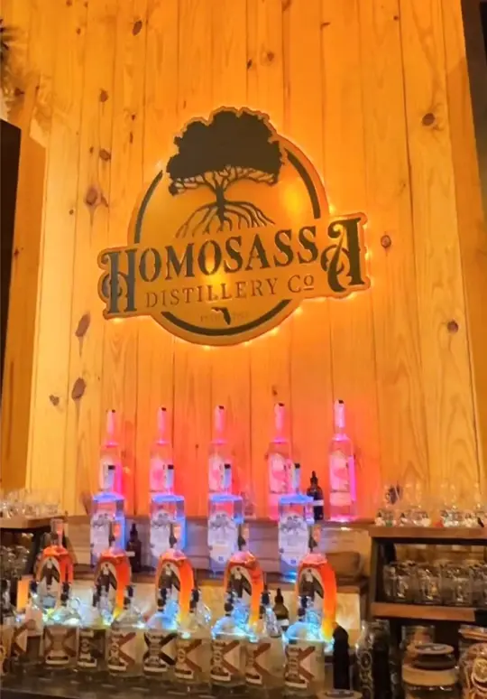 Homosassa Distillery & Brewing Company in Homosassa showing review, visit, drinks, atmosphere, video by juliaapagan on TikTok