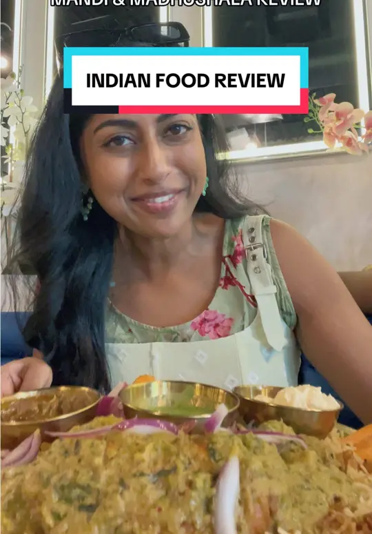 Honest in Suwanee showing restaurant review, chicken mandi, ambiance, video by snigduhhh on TikTok