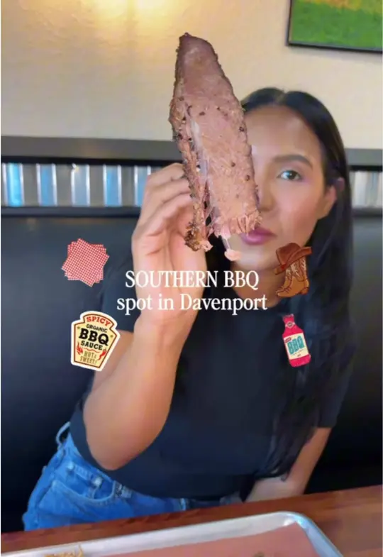 Honey's BBQ in Davenport showing review, visit, video by eliana.armas on TikTok