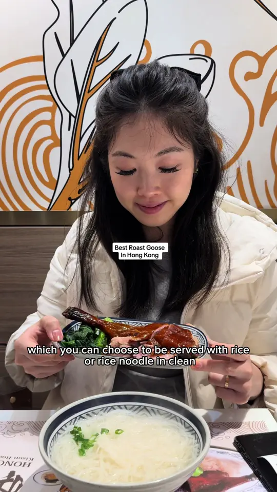 Hong Kong Alley Kitchen in Orlando showing food, roast goose, video by itsgracechin on TikTok