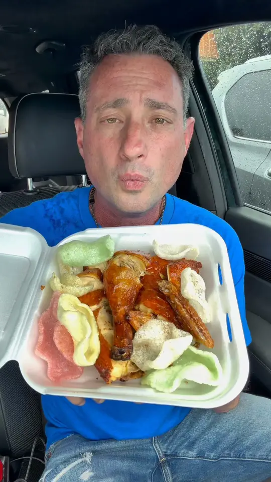 Hong Kong Chinese Food in Margate showing food, hong kong style fried chicken, shrimp chips, video by Foodie Justice on Facebook