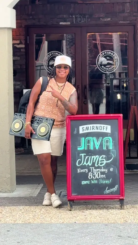 Hoptinger Bier Garden & Sausage House in Jacksonville showing live music, musical game show, free event, video by sixdot_ on TikTok