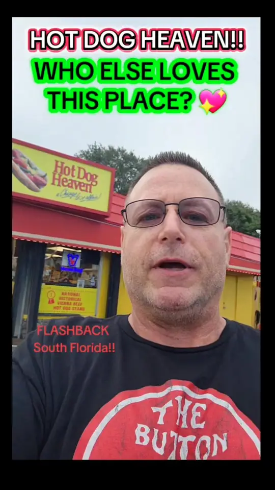 Hot Dog Heaven in Fort Lauderdale showing hot dogs, restaurant visit, video by Flashback South Florida - Memories and M on Facebook