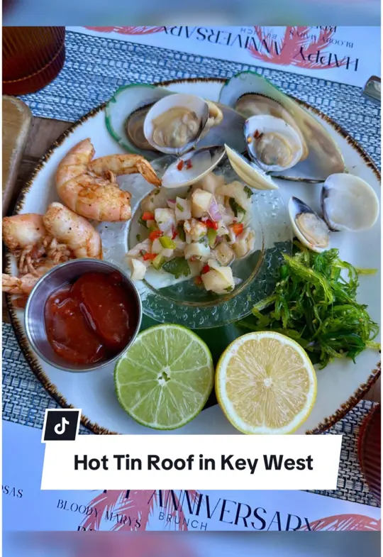Hot Tin Roof Restaurant in Key West showing brunch, restaurant visit, key west dining, video by christinainitalia on TikTok