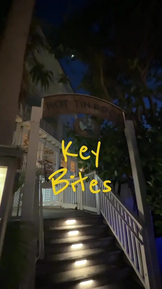 Hot Tin Roof Restaurant in Key West showing review, visit, date night, video by whiteteenic on TikTok