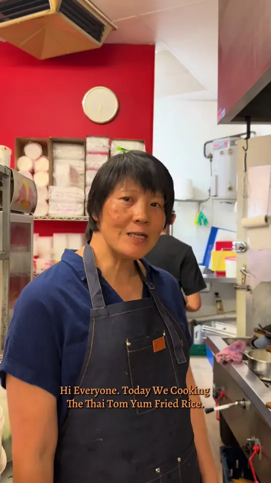 Hot Wok in Jacksonville showing food, tom yum fried rice, video by hotwokinbetween.ad on TikTok