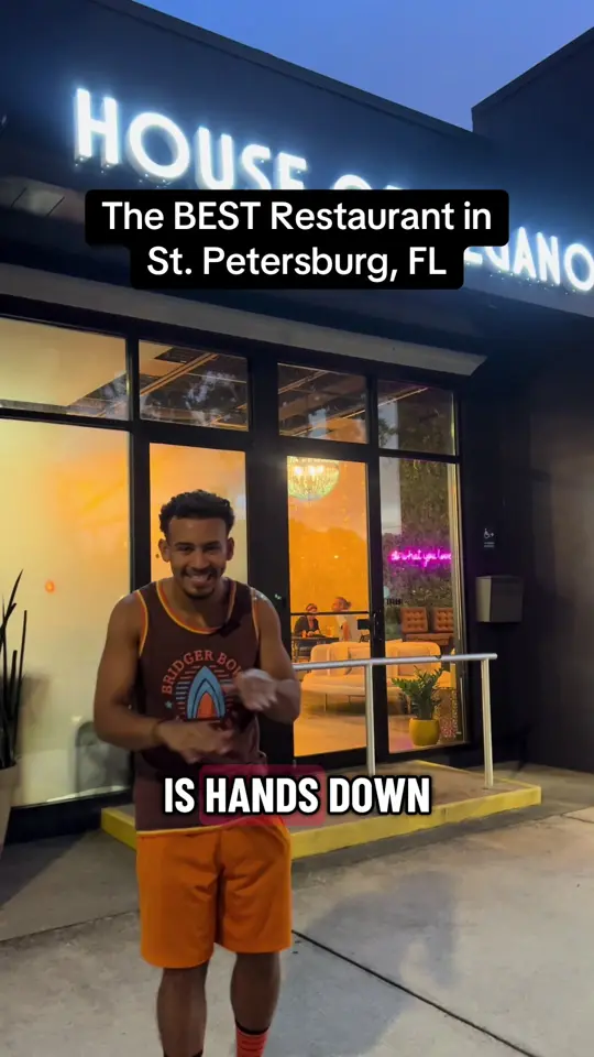 House Of Vegano in St. Petersburg showing restaurant review, visit, video by shandonsellsflorida on TikTok