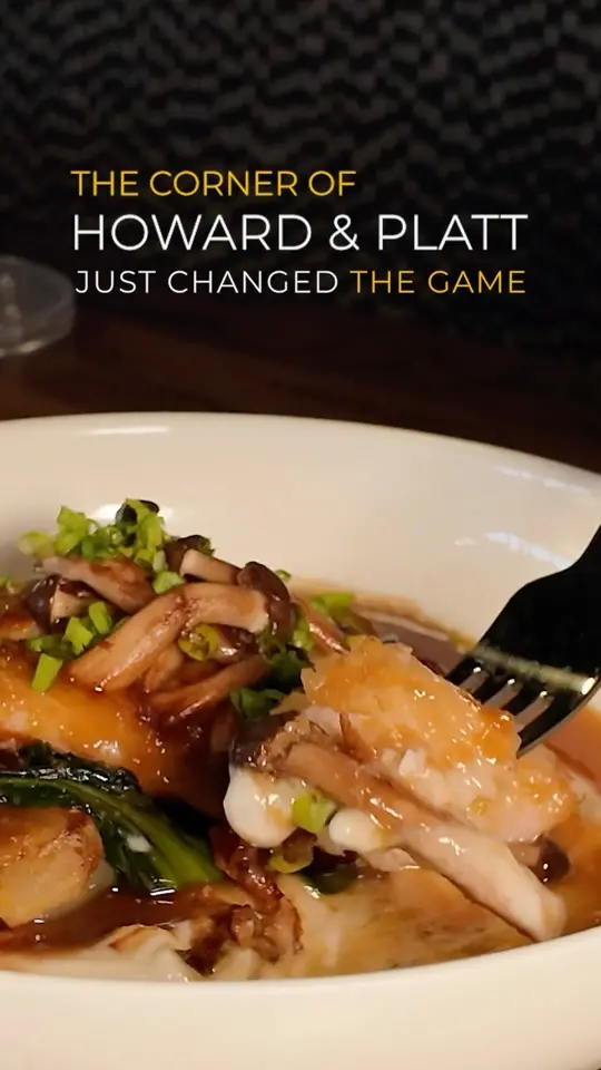 Howard & Platt in Tampa showing food review, tuna crispy rice, crab & shrimp fritters, miso black cod, video by Tampa Bay Luxury on Facebook